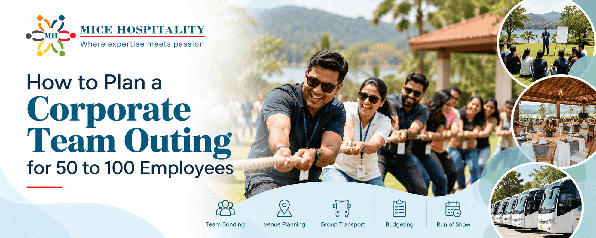 How to Plan a Corporate Team Outing for 50 to 100 Employees